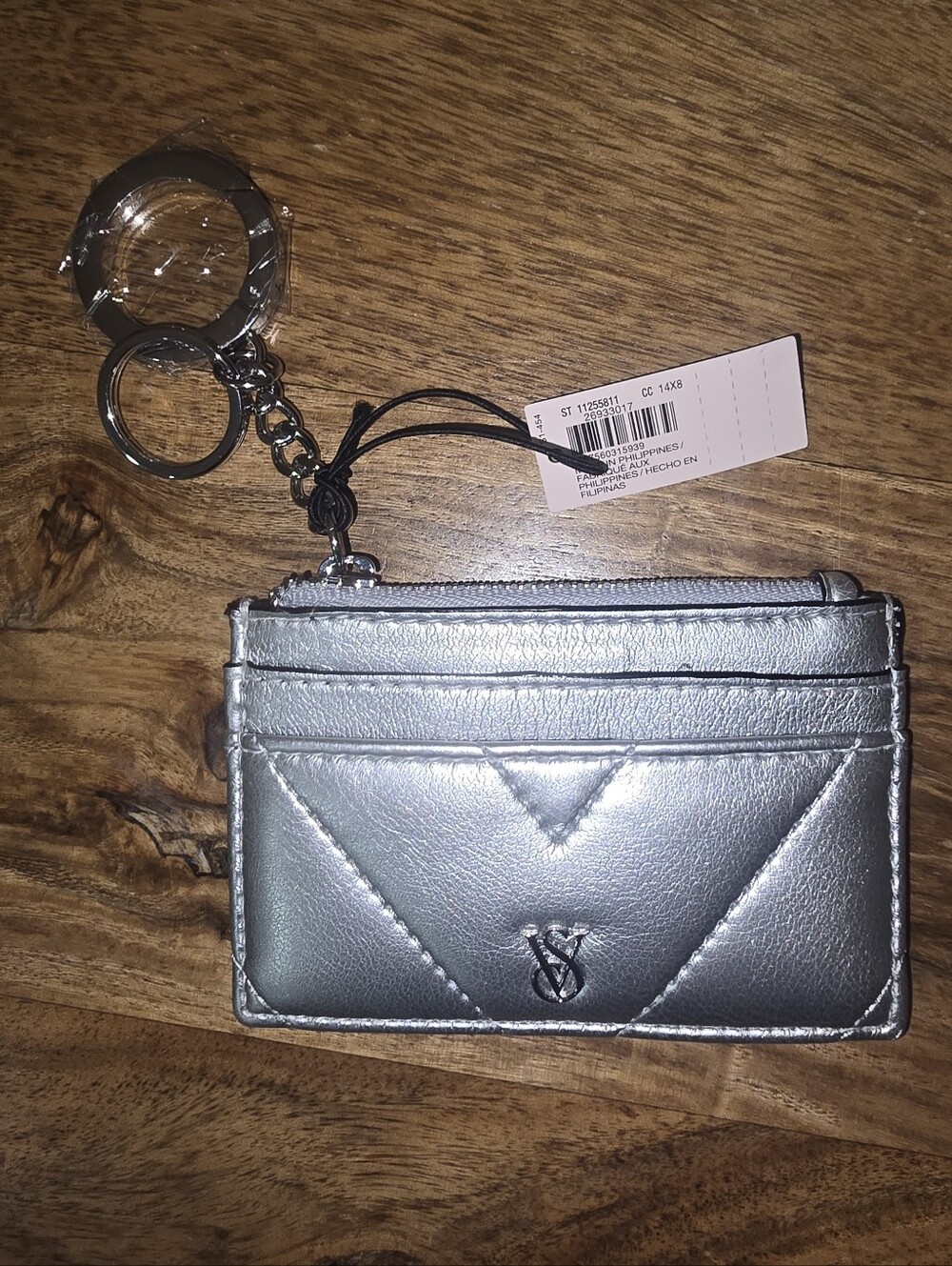 NWT Pink Victoria's Classic Card Case Keychain